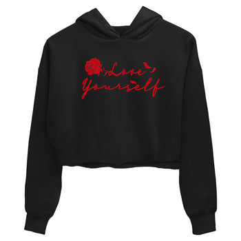 AE 1 Bred shirts to match jordans Love Yourself sneaker match tees AE 1 Bred match shoes to clothes SNRT Sneaker Tees unisex cotton Black 2 crop tee