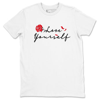 AE 1 Bred shirts to match jordans Love Yourself sneaker match tees AE 1 Bred match shoes to clothes SNRT Sneaker Tees unisex cotton White 2 shirts