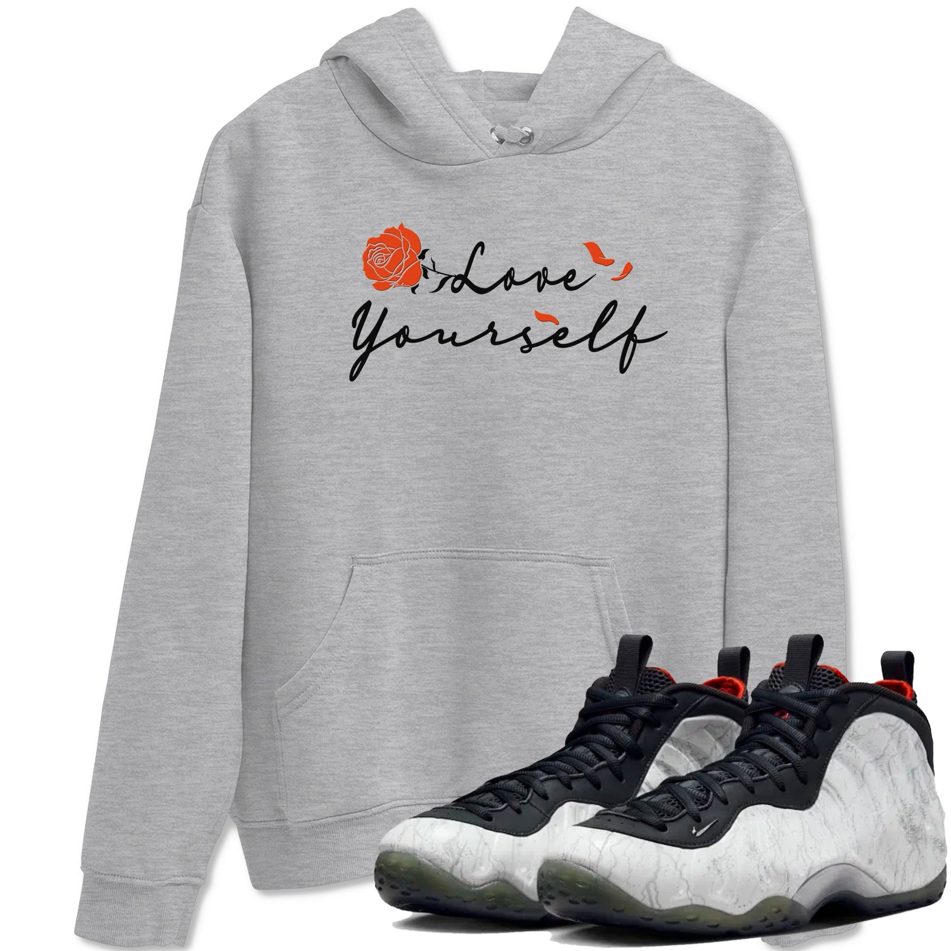 Foams One Jin shirts to match jordans Love Yourself sneaker match tees Foams One Jin match shoes to clothes SNRT Sneaker Tees unisex cotton Heather Grey 1 shirts