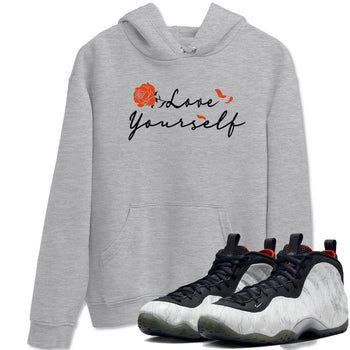 Foams One Jin shirts to match jordans Love Yourself sneaker match tees Foams One Jin match shoes to clothes SNRT Sneaker Tees unisex cotton Heather Grey 1 shirts
