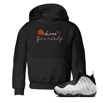 Foams One Jin shirts to match jordans Love Yourself sneaker match tees Foams One Jin match shoes to clothes SNRT Sneaker Tees Youth Baby Black 1 tee