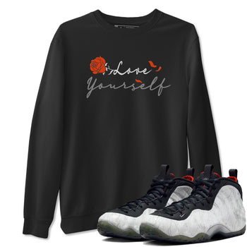 Foams One Jin shirts to match jordans Love Yourself sneaker match tees Foams One Jin match shoes to clothes SNRT Sneaker Tees unisex cotton Black 1 shirts