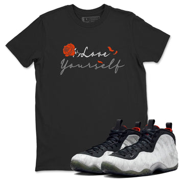 Foams One Jin shirts to match jordans Love Yourself sneaker match tees Foams One Jin match shoes to clothes SNRT Sneaker Tees unisex cotton Black 1 shirts