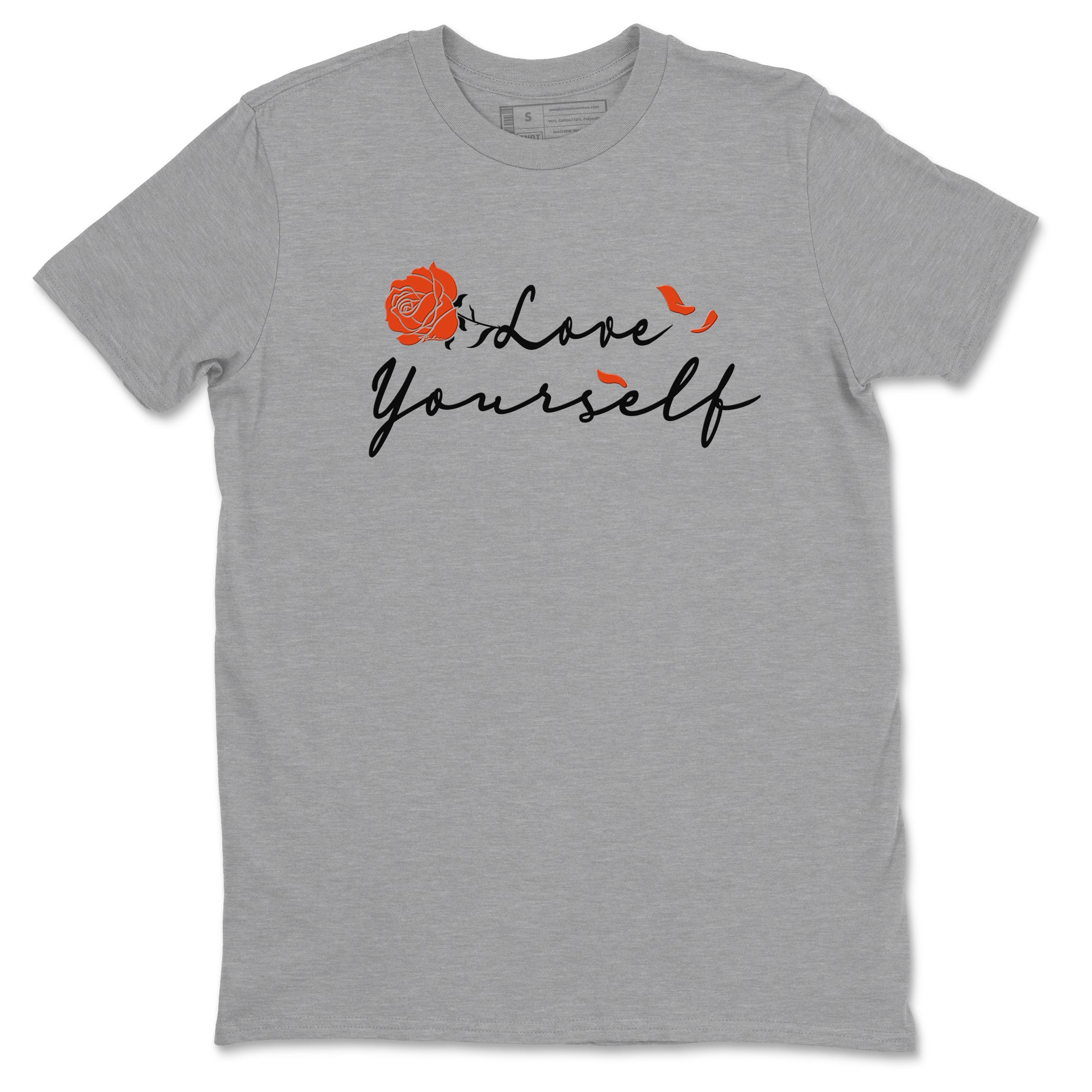 Foams One Jin shirts to match jordans Love Yourself sneaker match tees Foams One Jin match shoes to clothes SNRT Sneaker Tees unisex cotton Heather Grey 2 shirts
