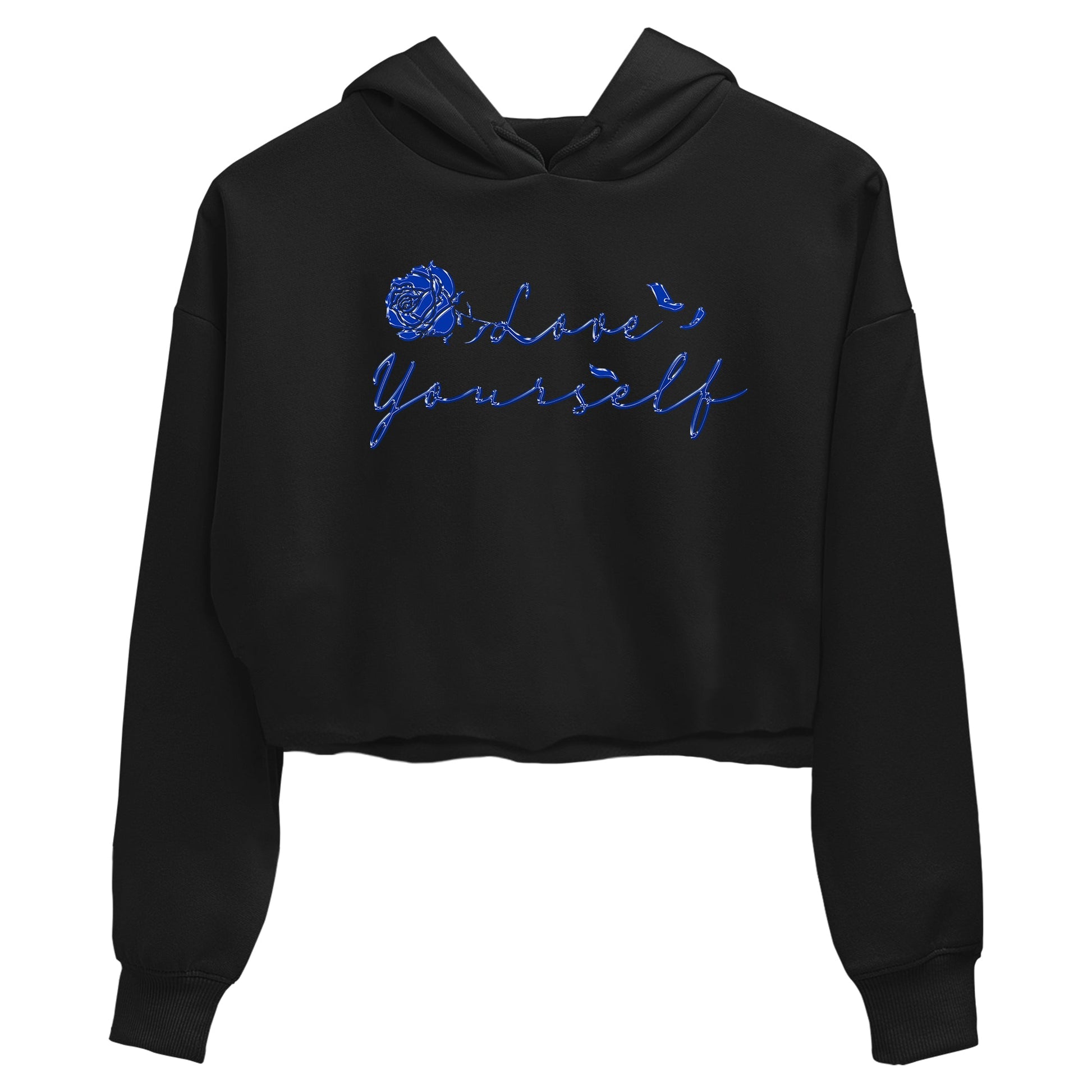 Foams One Royal shirts to match jordans Love Yourself sneaker match tees Air Foamposite One Royal match shoes to clothes SNRT Sneaker Tees unisex cotton Black 2 crop tee