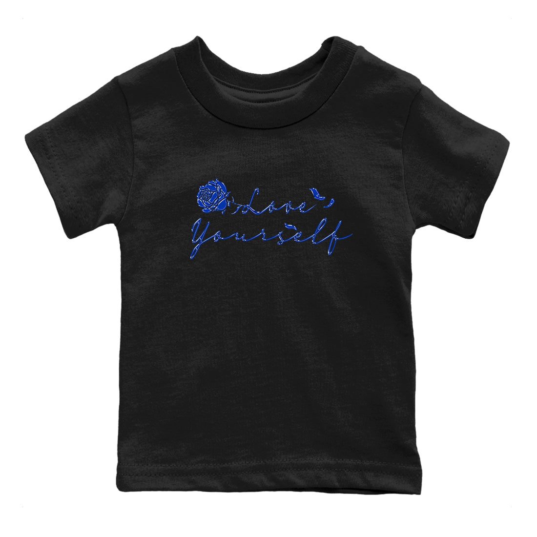Foams One Royal shirts to match jordans Love Yourself sneaker match tees Air Foamposite One Royal match shoes to clothes SNRT Sneaker Tees Youth Baby Black 2 tee