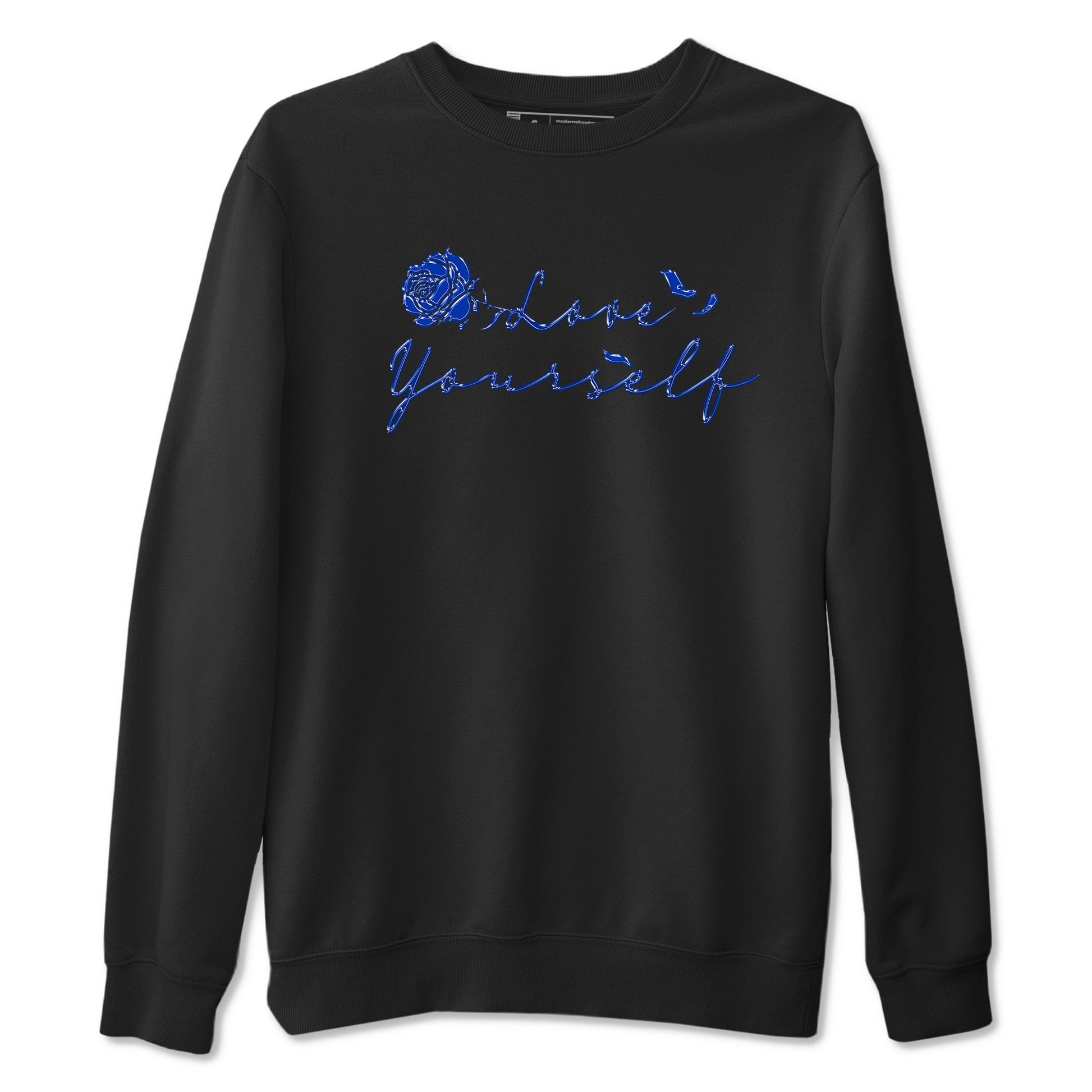 Foams One Royal shirts to match jordans Love Yourself sneaker match tees Air Foamposite One Royal match shoes to clothes SNRT Sneaker Tees unisex cotton Black 2 shirts