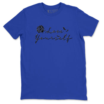 Foams One Royal shirts to match jordans Love Yourself sneaker match tees Air Foamposite One Royal match shoes to clothes SNRT Sneaker Tees unisex cotton Royal Blue 2 shirts