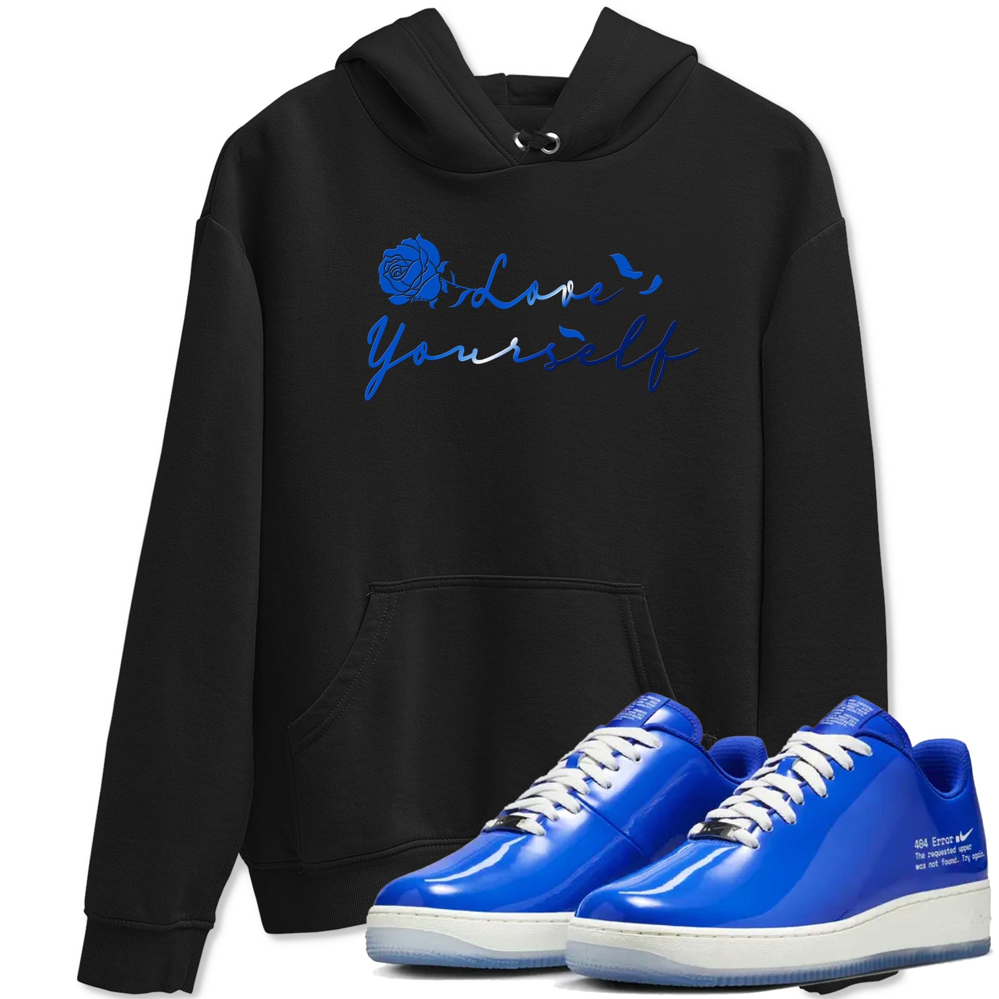 Air Force 1 404 Error shirt to match jordans Love Yourself sneaker tees Air Force 1 404 Error SNRT Sneaker Release Tees unisex cotton Black 1 crew neck shirt