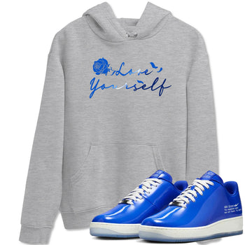 Air Force 1 404 Error shirt to match jordans Love Yourself sneaker tees Air Force 1 404 Error SNRT Sneaker Release Tees unisex cotton Heather Grey 1 crew neck shirt