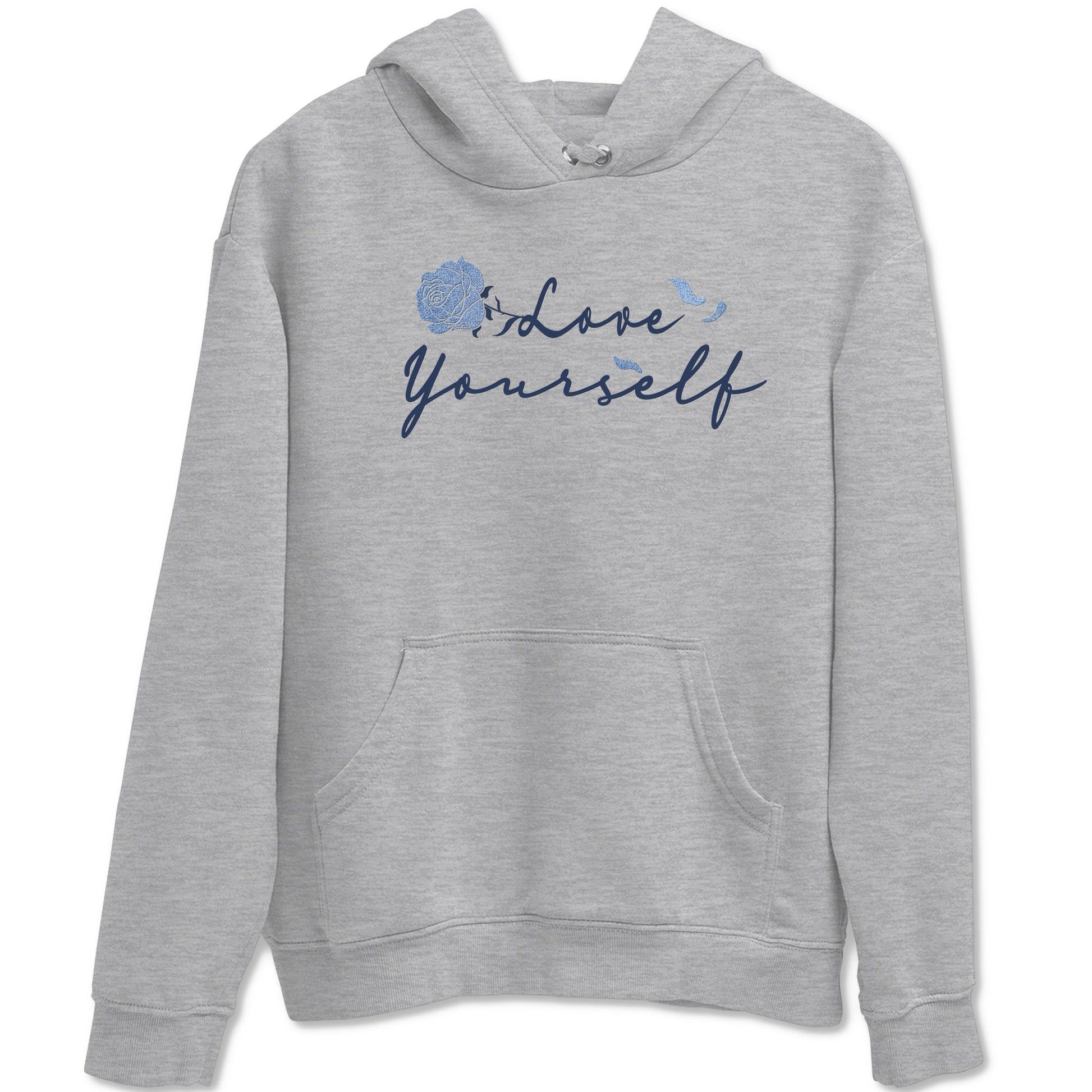 AJ 1 Denim shirts to match jordans Love Yourself sneaker match tees Air Jordan 1 Denim SNRT Sneaker Tees streetwear brand Heather Grey 2 unisex cotton tee