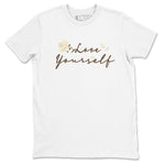 1s Low OG Mocha shirts to match jordans Love Yourself sneaker match tees Air Jordan 1 Mocha match shoes to clothes SNRT Sneaker Tees unisex cotton White 2 shirts