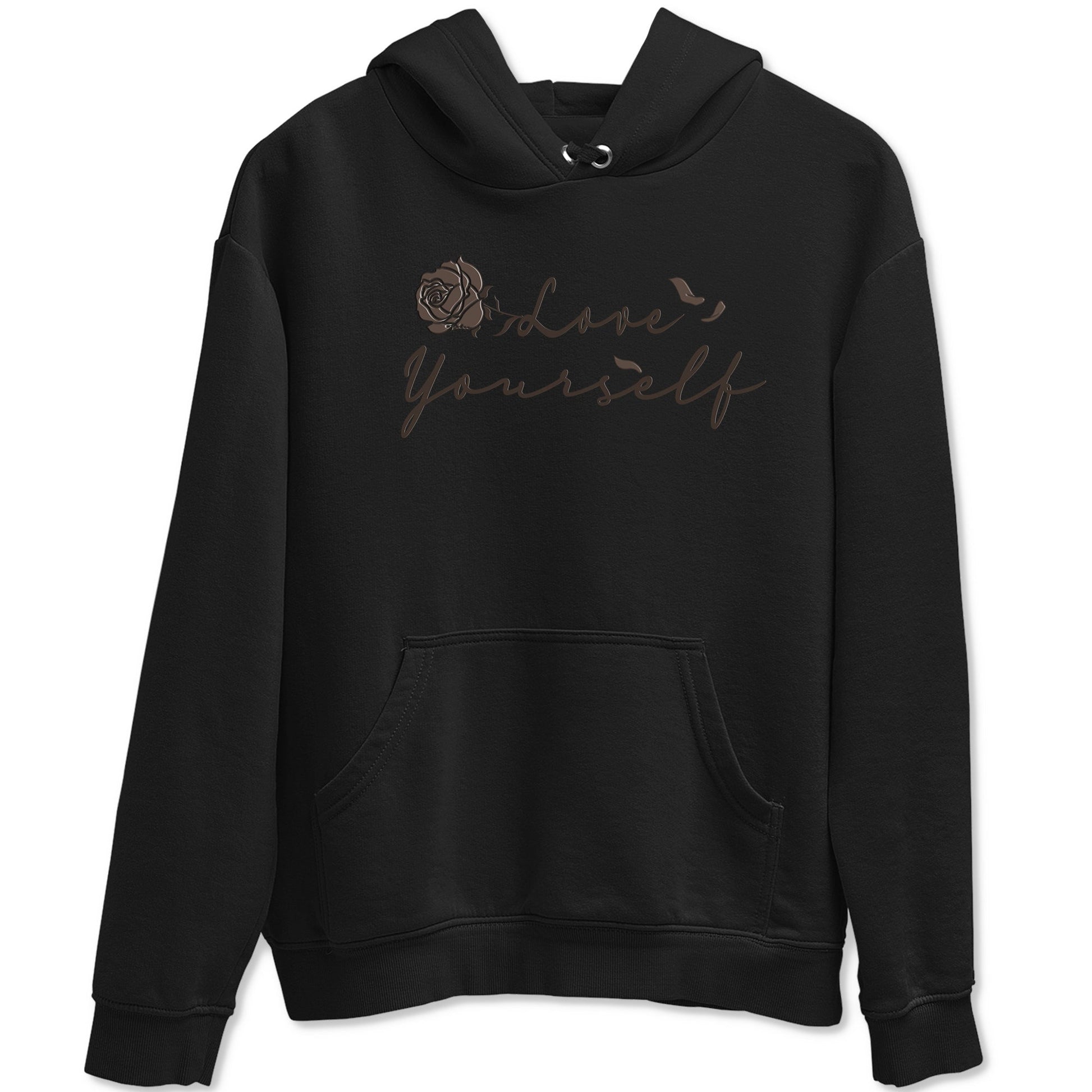 Air Jordan 1 Travis Scott Velvet Brown shirts to match jordans Love Yourself sneaker match tees Travis Scott x Air Jordan 1 Low OG Velvet Brown best t shirts to wear with jordans SNRT Sneaker Tees unisex cotton Black 2 shirts