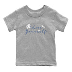 11s Diffused Blue Shirts To Match Jordans Love Yourself sneaker match tees Air Jordan 11 Diffused Blue Tee SNRT Sneaker Release Tees Youth Baby Heather Grey 2 crew neck shirts