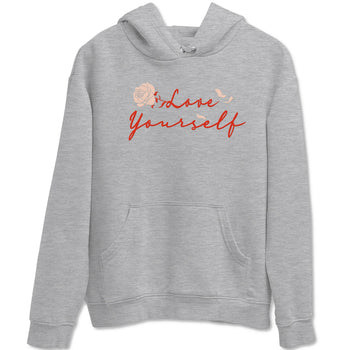 13s Dune Red shirts to match jordans Love Yourself sneaker match tees Air Jordan 13 Dune Red SNRT Sneaker Tees streetwear brand Heather Grey 2 unisex cotton tee