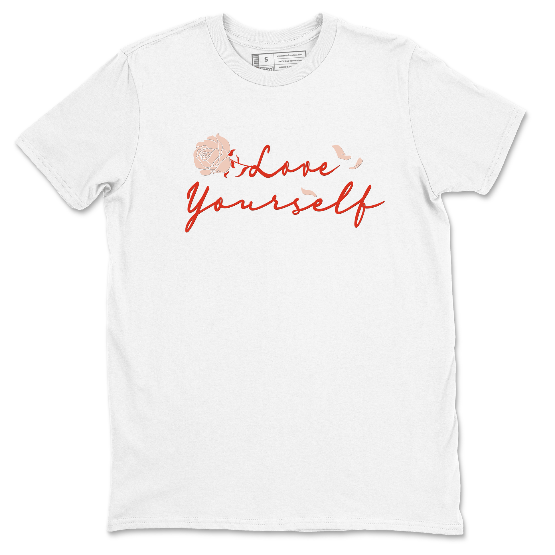 13s Dune Red shirts to match jordans Love Yourself sneaker match tees Air Jordan 13 Dune Red SNRT Sneaker Tees streetwear brand White 2 unisex cotton tee