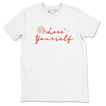 13s Dune Red shirts to match jordans Love Yourself sneaker match tees Air Jordan 13 Dune Red SNRT Sneaker Tees streetwear brand White 2 unisex cotton tee