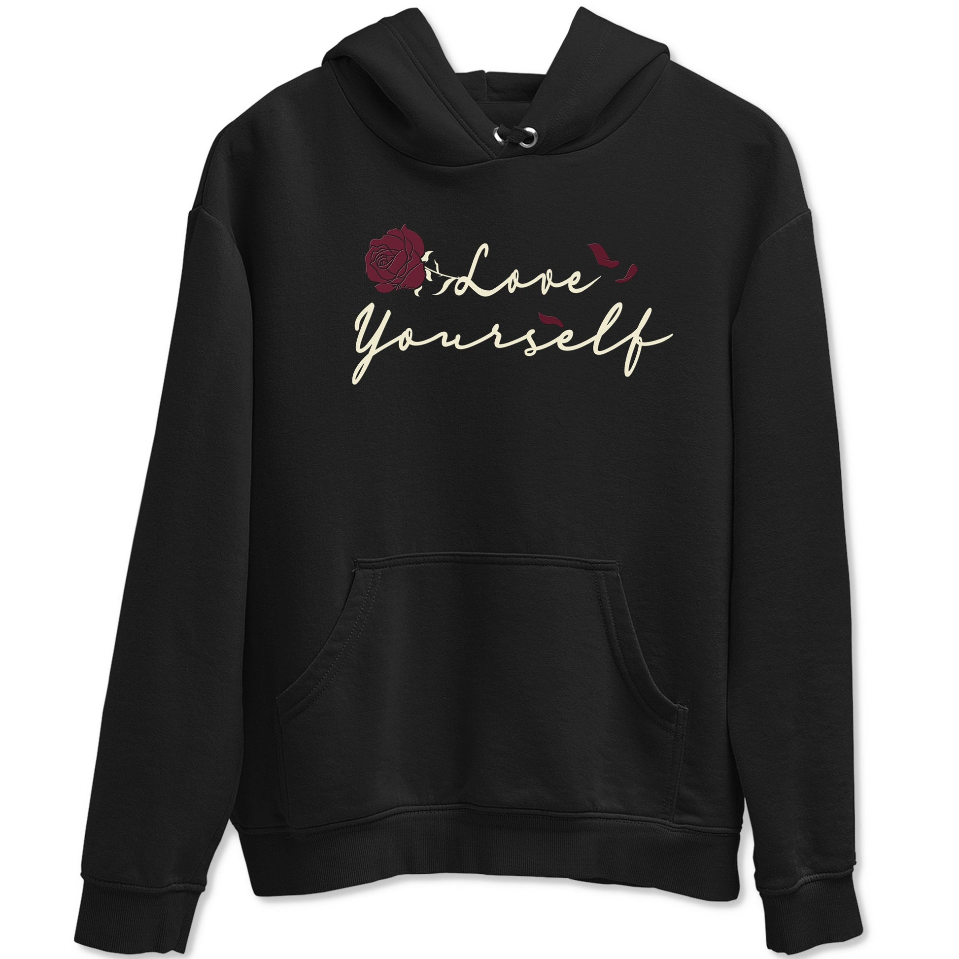 3s A Ma Maniere x Burgundy Crush shirts to match jordans Love Yourself sneaker match tees Air Jordan 3 A Ma Maniere x Burgundy Crush SNRT Sneaker Tees streetwear brand Black 2 unisex cotton tee