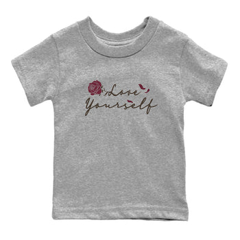 3s A Ma Maniere x Burgundy Crush shirts to match jordans Love Yourself sneaker match tees Air Jordan 3 A Ma Maniere x Burgundy Crush SNRT Sneaker Tees streetwear brand Baby and Youth Heather Grey 2 cotton tee
