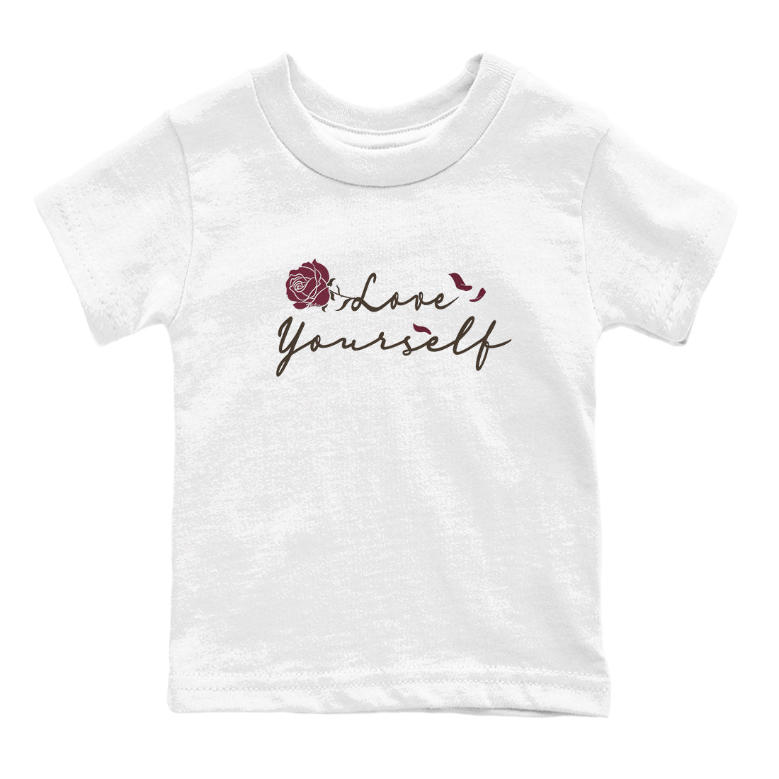 3s A Ma Maniere x Burgundy Crush shirts to match jordans Love Yourself sneaker match tees Air Jordan 3 A Ma Maniere x Burgundy Crush SNRT Sneaker Tees streetwear brand Baby and Youth White 2 cotton tee