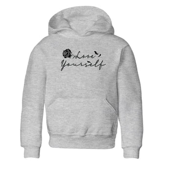 3s Black Cat shirts to match jordans Love Yourself best t shirts to wear with jordans Air Jordan 3 Retro Black Cat match shoes to clothes SNRT Sneaker Tees Youth Baby Heather Grey 2 tee