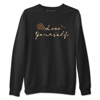 3s Desert Camo shirts to match jordans Love Yourself sneaker match tees Air Jordan 3 Desert Camo SNRT Sneaker Tees streetwear brand Black 2 unisex cotton tee