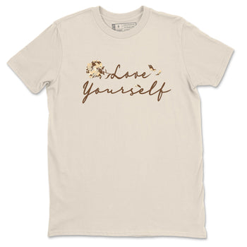 3s Desert Camo shirts to match jordans Love Yourself sneaker match tees Air Jordan 3 Desert Camo SNRT Sneaker Tees streetwear brand Natural 2 unisex cotton tee