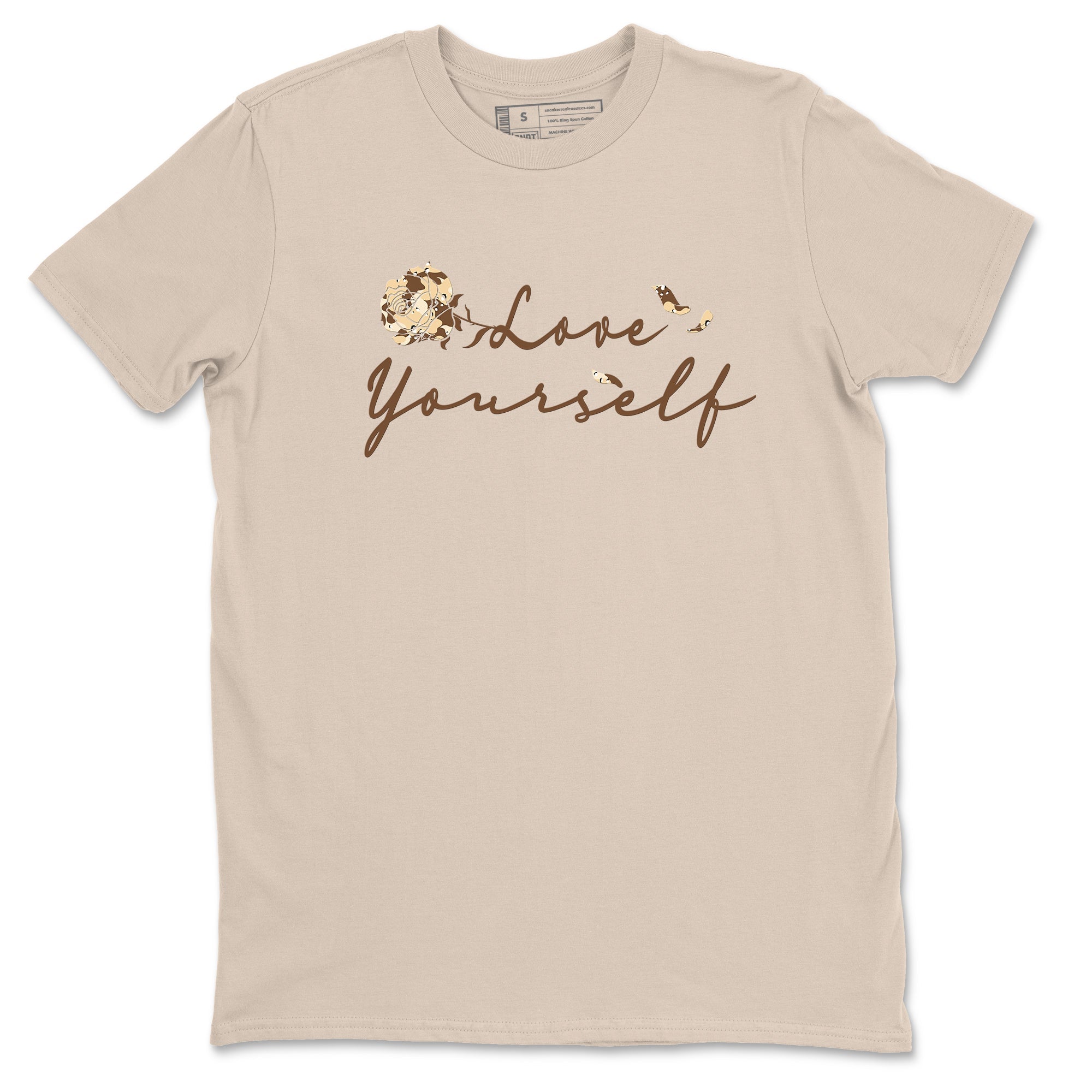 3s Desert Camo shirts to match jordans Love Yourself sneaker match tees Air Jordan 3 Desert Camo SNRT Sneaker Tees streetwear brand Sand 2 unisex cotton tee