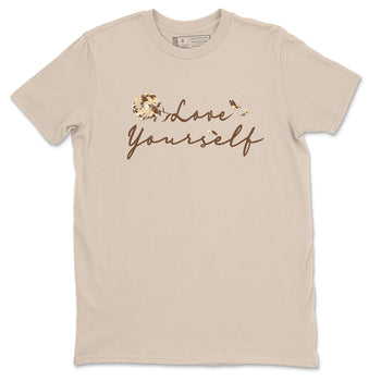 3s Desert Camo shirts to match jordans Love Yourself sneaker match tees Air Jordan 3 Desert Camo SNRT Sneaker Tees streetwear brand Sand 2 unisex cotton tee