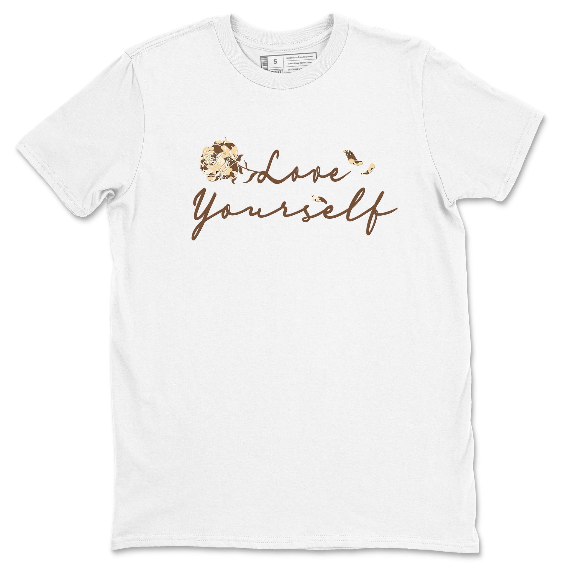 3s Desert Camo shirts to match jordans Love Yourself sneaker match tees Air Jordan 3 Desert Camo SNRT Sneaker Tees streetwear brand White 2 unisex cotton tee