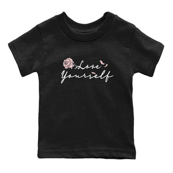 3s Vintage Floral shirt to match jordans Love Yourself sneaker tees Air Jordan 3 GS Vintage Floral SNRT Sneaker Tees baby toddler Black 2 cotton Shirt