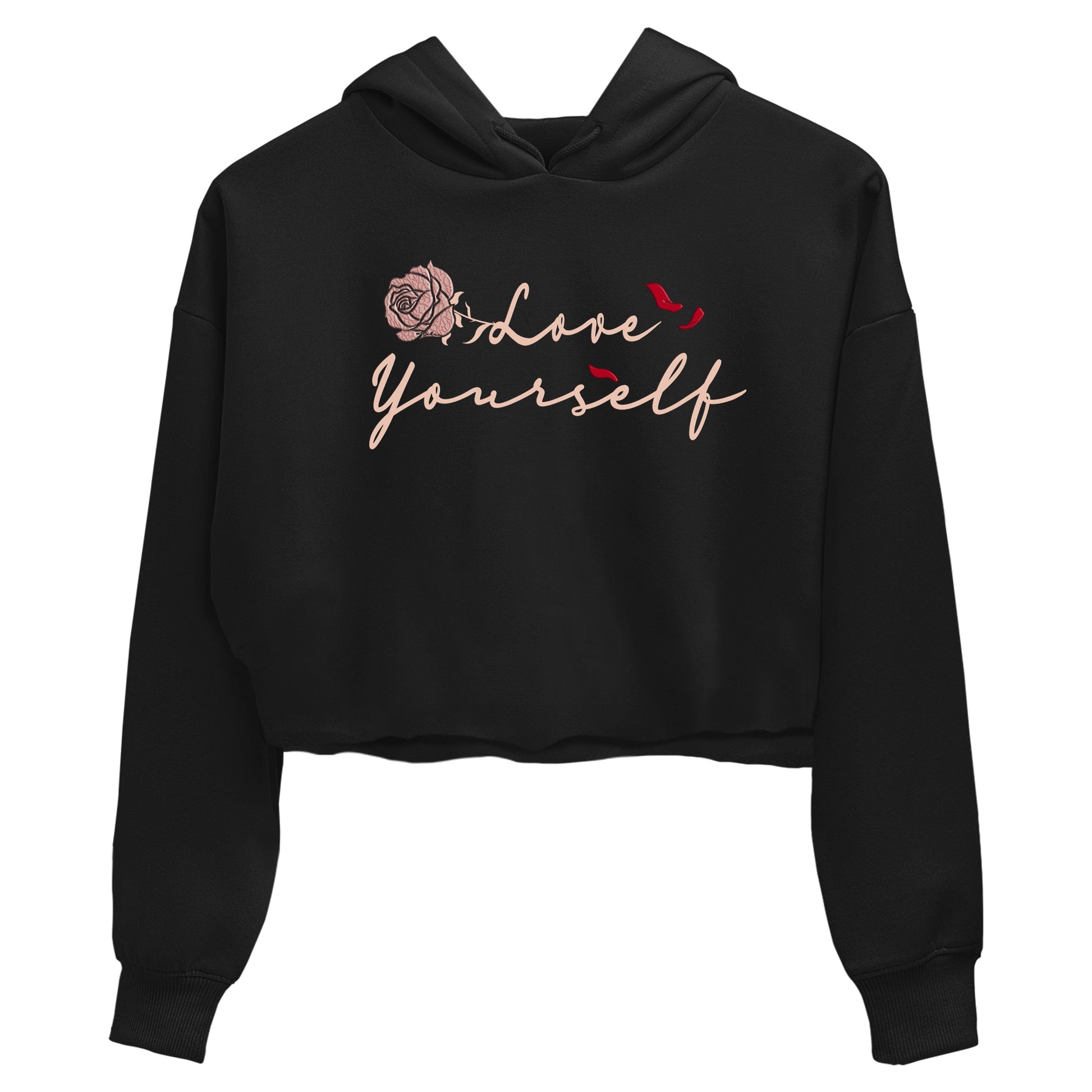 Air Jordan 3 Valentine's Day shirts to match jordans Love Yourself graphic tee Valentines Day best t-shirts to wear with jordans SNRT Sneaker Tees unisex cotton Black 2 crop tee