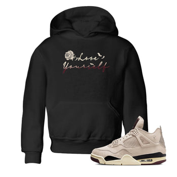 4s A Ma Maniere x "While You Were Sleeping" shirts to match jordans Love Yourself sneaker match tees Air Jordan 4 A Ma Maniere x W.Y.W.S match shoes to clothes SNRT Sneaker Tees Youth Baby Black 1 tee
