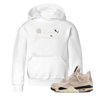 4s A Ma Maniere x "While You Were Sleeping" shirts to match jordans Love Yourself sneaker match tees Air Jordan 4 A Ma Maniere x W.Y.W.S match shoes to clothes SNRT Sneaker Tees Youth Baby White 1 tee