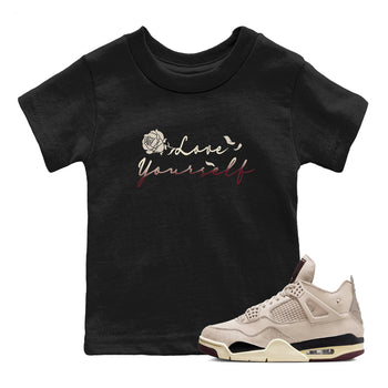 4s A Ma Maniere x "While You Were Sleeping" shirts to match jordans Love Yourself sneaker match tees Air Jordan 4 A Ma Maniere x W.Y.W.S match shoes to clothes SNRT Sneaker Tees Youth Baby Black 1 tee
