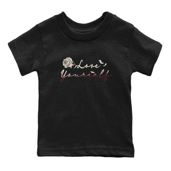 4s A Ma Maniere x "While You Were Sleeping" shirts to match jordans Love Yourself sneaker match tees Air Jordan 4 A Ma Maniere x W.Y.W.S match shoes to clothes SNRT Sneaker Tees Youth Baby Black 2 tee