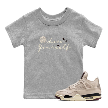 4s A Ma Maniere x "While You Were Sleeping" shirts to match jordans Love Yourself sneaker match tees Air Jordan 4 A Ma Maniere x W.Y.W.S match shoes to clothes SNRT Sneaker Tees Youth Baby Heather Grey 1 tee