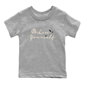 4s A Ma Maniere x "While You Were Sleeping" shirts to match jordans Love Yourself sneaker match tees Air Jordan 4 A Ma Maniere x W.Y.W.S match shoes to clothes SNRT Sneaker Tees Youth Baby Heather Grey 2 tee
