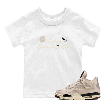 4s A Ma Maniere x "While You Were Sleeping" shirts to match jordans Love Yourself sneaker match tees Air Jordan 4 A Ma Maniere x W.Y.W.S match shoes to clothes SNRT Sneaker Tees Youth Baby White 1 tee