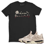 4s A Ma Maniere x "While You Were Sleeping" shirts to match jordans Love Yourself sneaker match tees Air Jordan 4 A Ma Maniere x W.Y.W.S match shoes to clothes SNRT Sneaker Tees unisex cotton Black 1 shirts