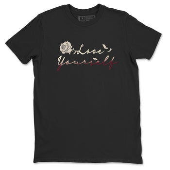 4s A Ma Maniere x "While You Were Sleeping" shirts to match jordans Love Yourself sneaker match tees Air Jordan 4 A Ma Maniere x W.Y.W.S match shoes to clothes SNRT Sneaker Tees unisex cotton Black 2 shirts