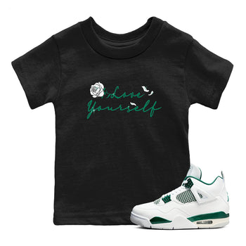 4s Oxidized Green shirts to match jordans Love Yourself sneaker match tees Air Jordan 4 Oxidized Green SNRT Sneaker Tees streetwear brand Baby and Youth Black 1 cotton tee