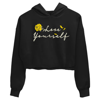 4s Vivid Sulfur shirt to match jordans Love Yourself sneaker tees Air Jordan 4 Vivid Sulfur SNRT Sneaker Release Tees Black 2 crop length shirt