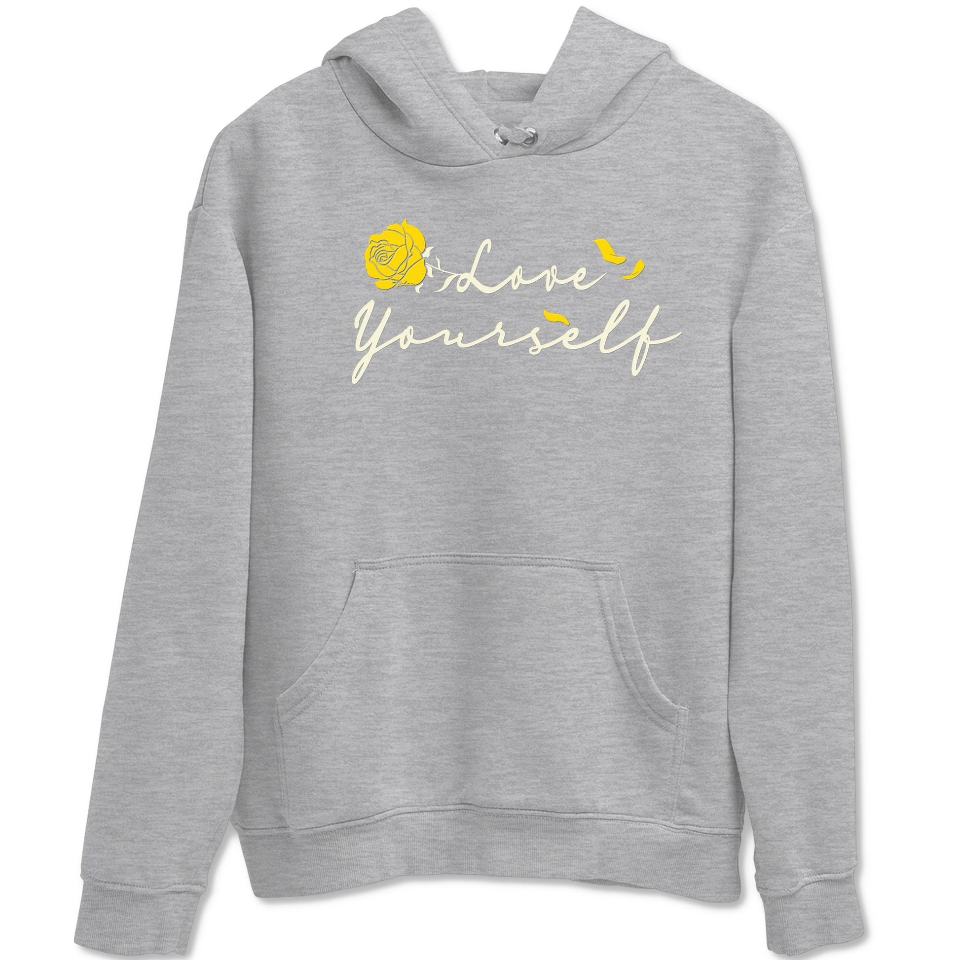 4s Vivid Sulfur shirt to match jordans Love Yourself sneaker tees Air Jordan 4 Vivid Sulfur SNRT Sneaker Release Tees unisex cotton Heather Grey 2 crew neck shirt