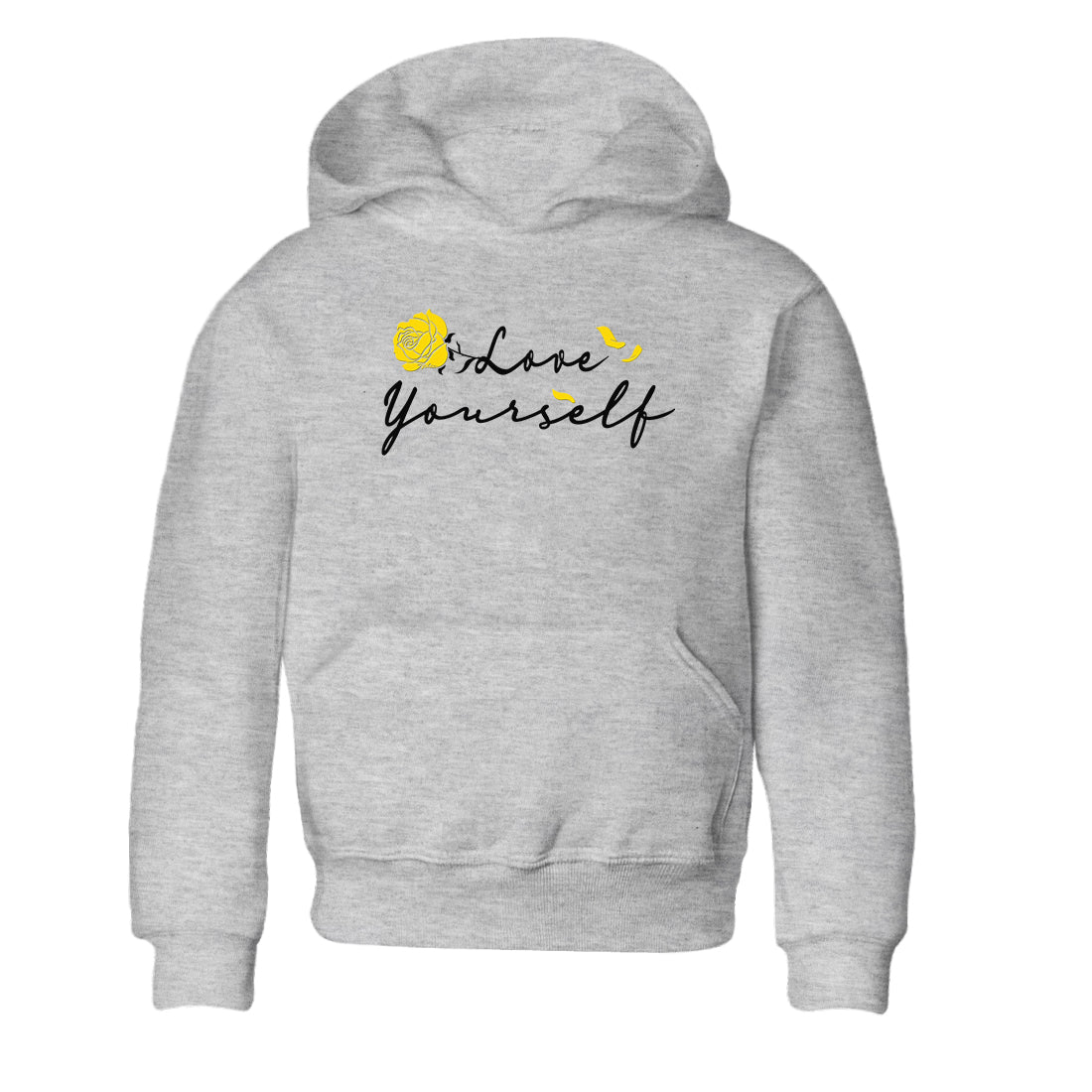 4s Vivid Sulfur shirt to match jordans Love Yourself sneaker tees Air Jordan 4 Vivid Sulfur SNRT sneaker release tees baby toddler Heather Grey 2 cotton Shirt