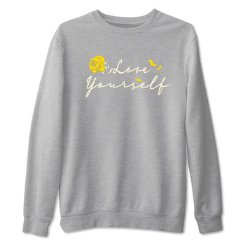 4s Vivid Sulfur shirt to match jordans Love Yourself sneaker tees Air Jordan 4 Vivid Sulfur SNRT Sneaker Release Tees unisex cotton Heather Grey 2 crew neck shirt