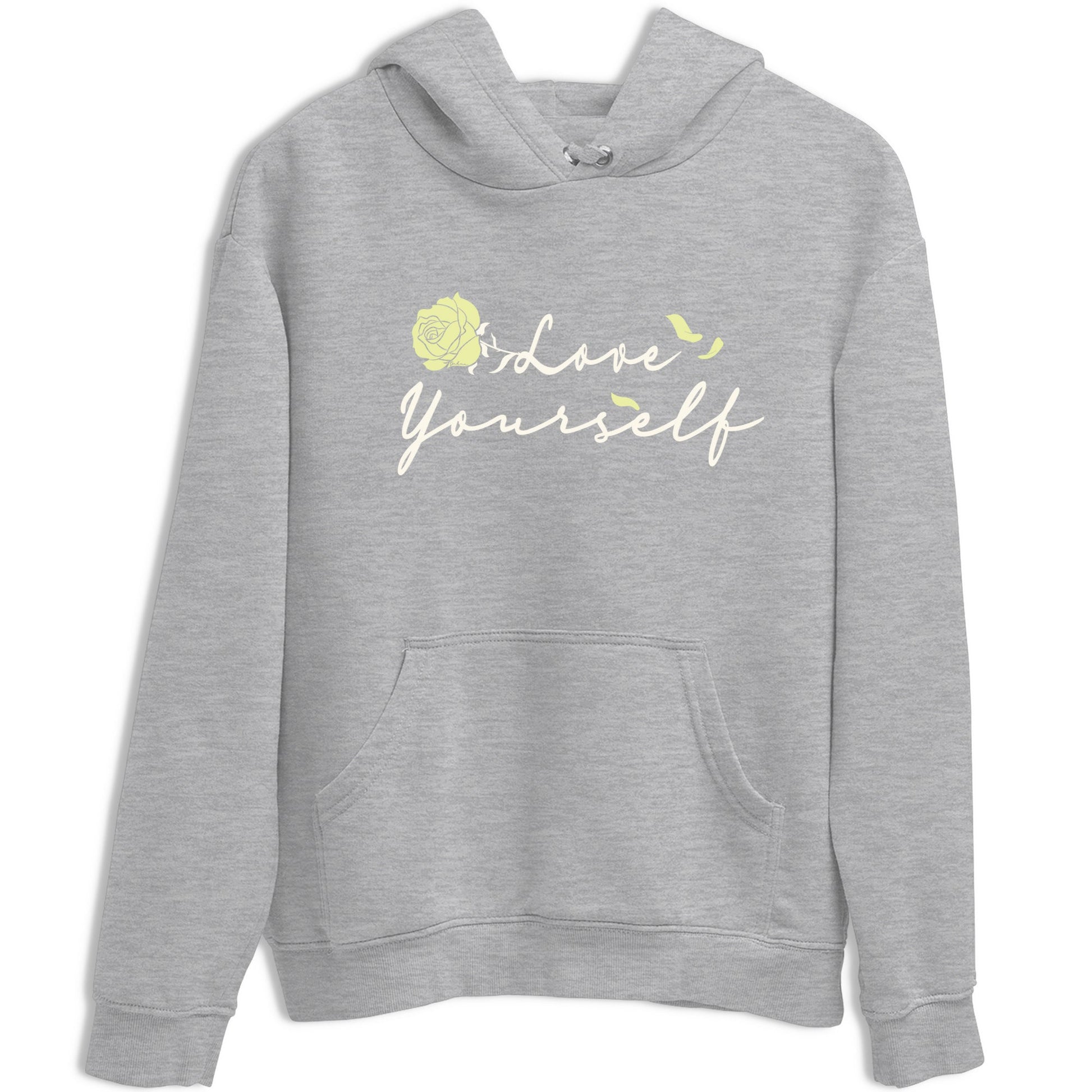Sneaker match tees – Streetwear Graphic Tees Air Jordan 5 Luminous Green Sneakers – Love Yourself Graphic Tee Heather Grey 2