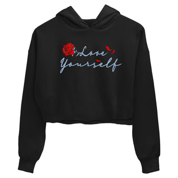 Jordan 5 Retro Reimagined shirts to match jordans Love Yourself sneaker match tees Air Jordan 5 Reimagined match shoes to clothes SNRT Sneaker Tees unisex cotton Black 2 crop tee