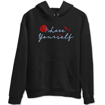 Jordan 5 Retro Reimagined shirts to match jordans Love Yourself sneaker match tees Air Jordan 5 Reimagined match shoes to clothes SNRT Sneaker Tees unisex cotton Black 2 shirts