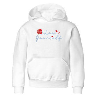 Jordan 5 Retro Reimagined shirts to match jordans Love Yourself sneaker match tees Air Jordan 5 Reimagined match shoes to clothes SNRT Sneaker Tees Youth Baby White 2 tee
